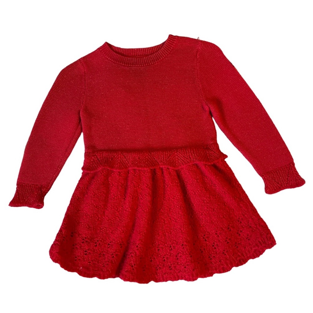 Cat & Jack Red Sweater Dress